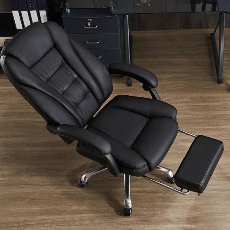 Swivel Armchair with Reclining and Massage Features