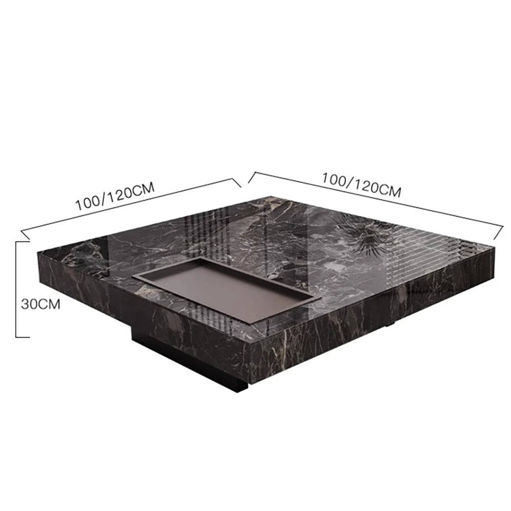 Large square center coffee table