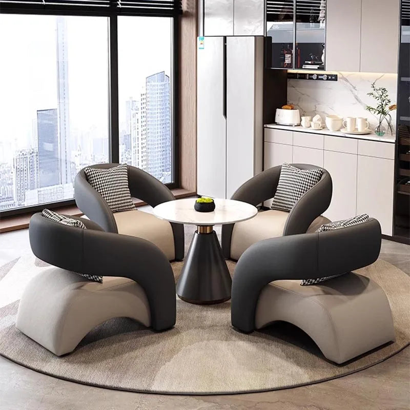 Simple Nordic Salon Chairs Armrest Wooden Lounge Modern Loungefly Designer Chairs Salon Comfy Poltronas Nordic Furniture