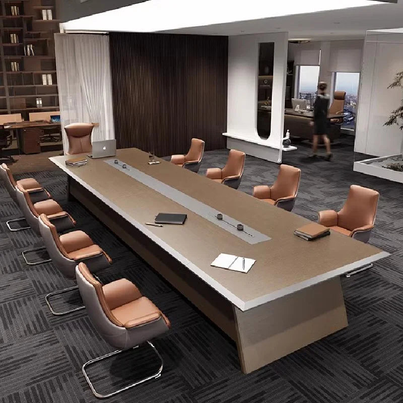 Luxury Executive Office Desk – Corner Design, Aesthetic Conference and Reception Desk, Modern Office Furniture.