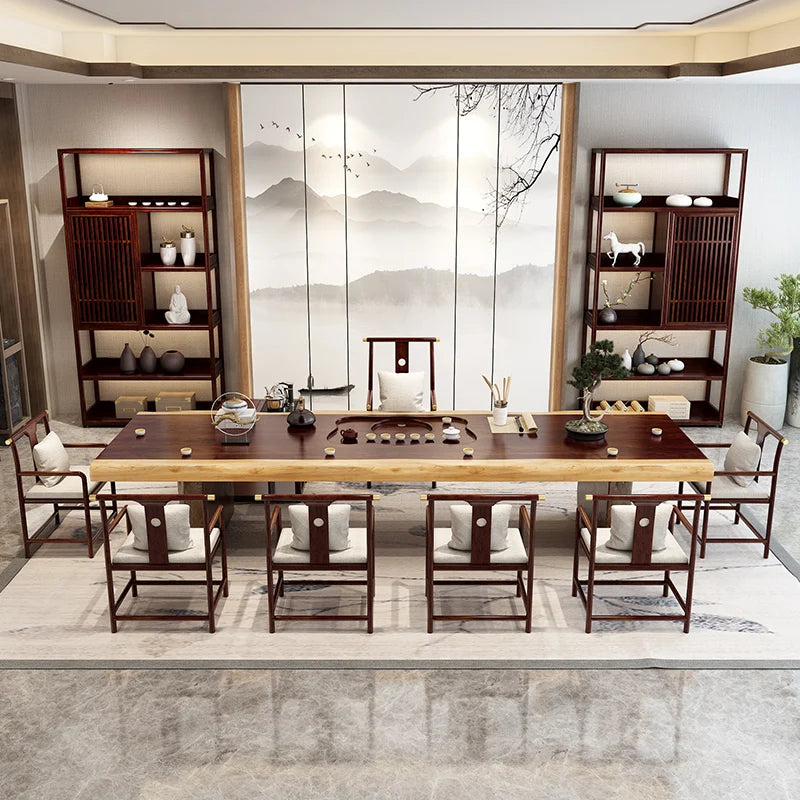 Natural wood coffee table, living room, solid wood tea table