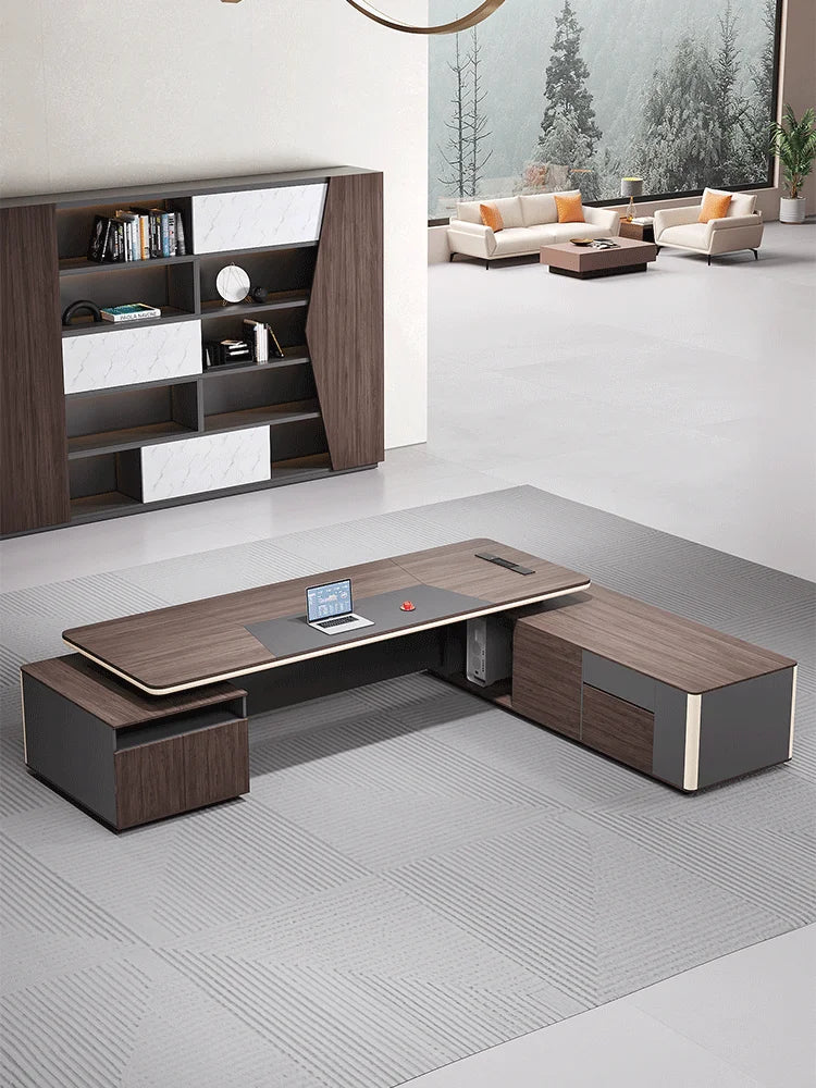 Light luxury boss desk