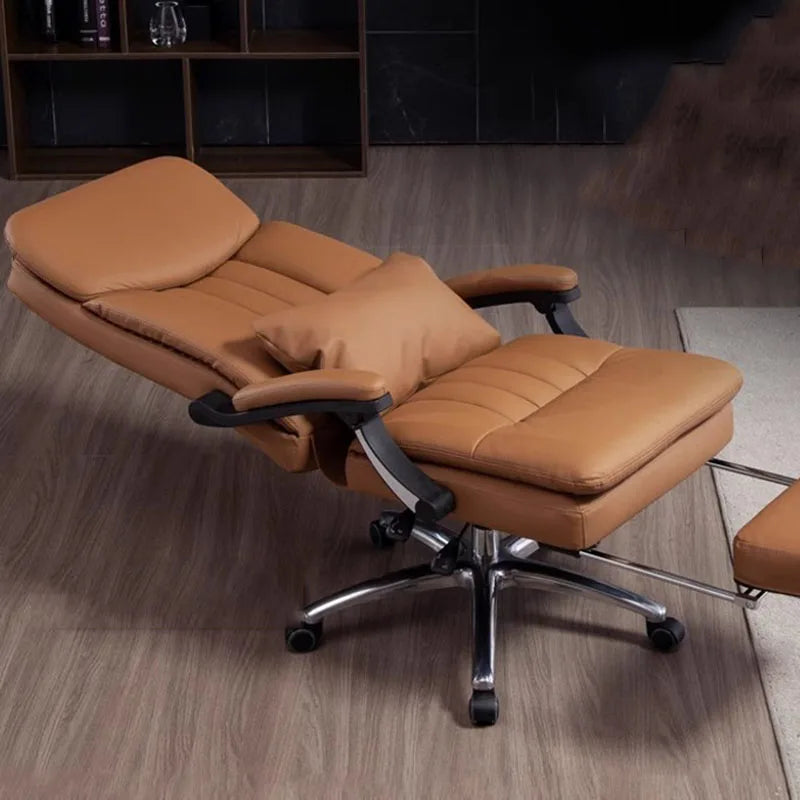 Waterproof Design Office Chairs Arm Extension Luxury Roller Office Chairs Executive Footrest Cadeira Escritorio Office Furniture