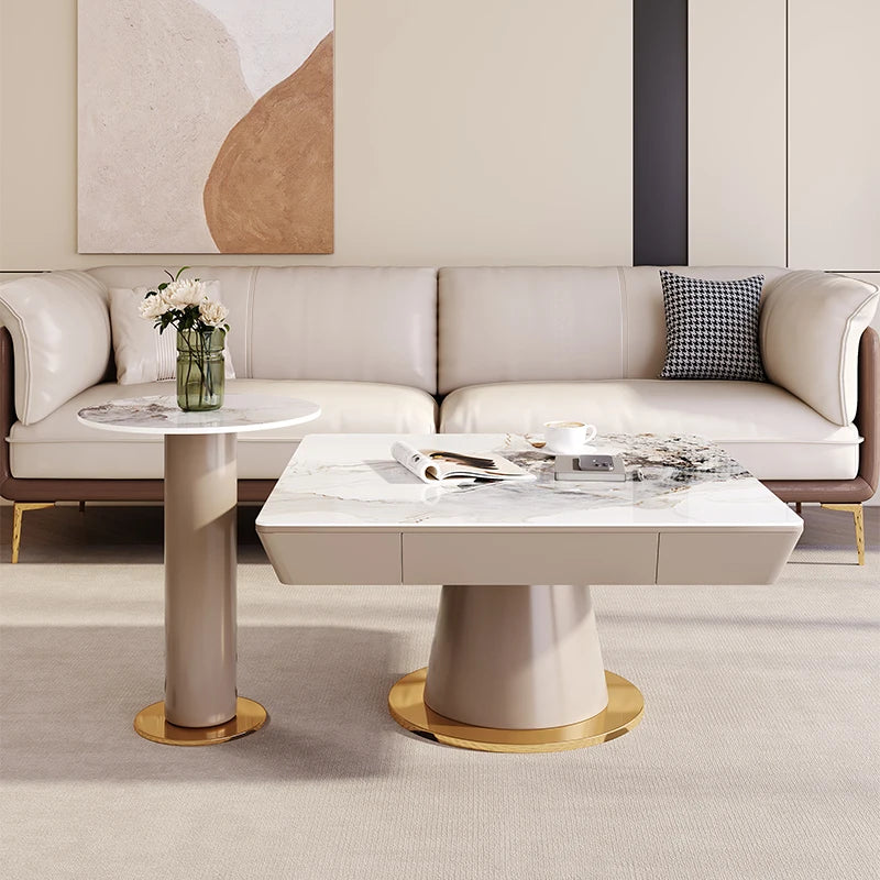 Light Luxury Rock Slab Coffee Table