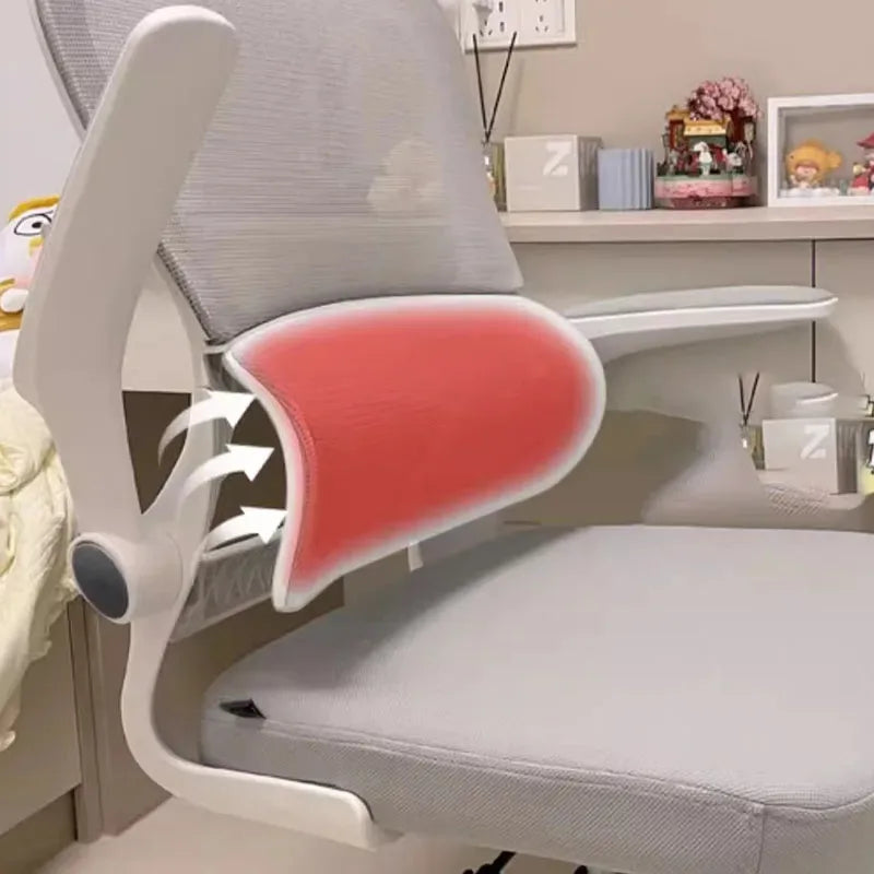 Modern ergonomic office chair with wheels