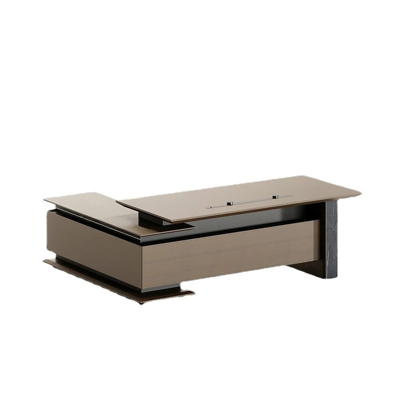 Mid Century L-Shaped Office Desk