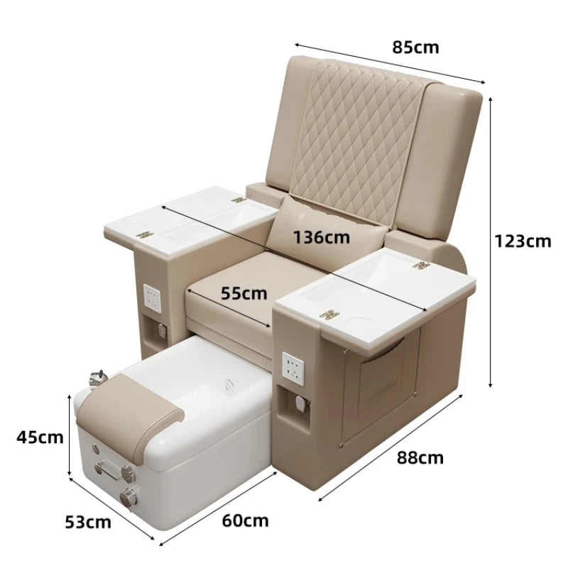 Living Room Sofas and Nail Salon Chairs – Electric Massage and Detailing Pedicure Chairs