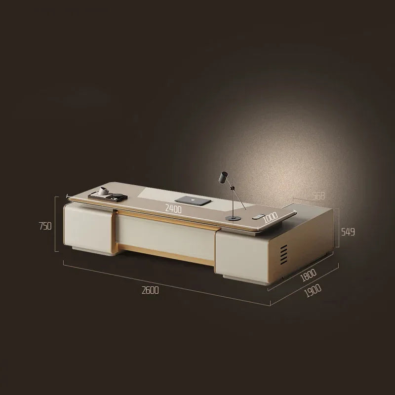 Writing Storage Office Desk Corner Drawers Conference Workflow Workbench Office Desk Modern Scrivania Legno Furniture HDH