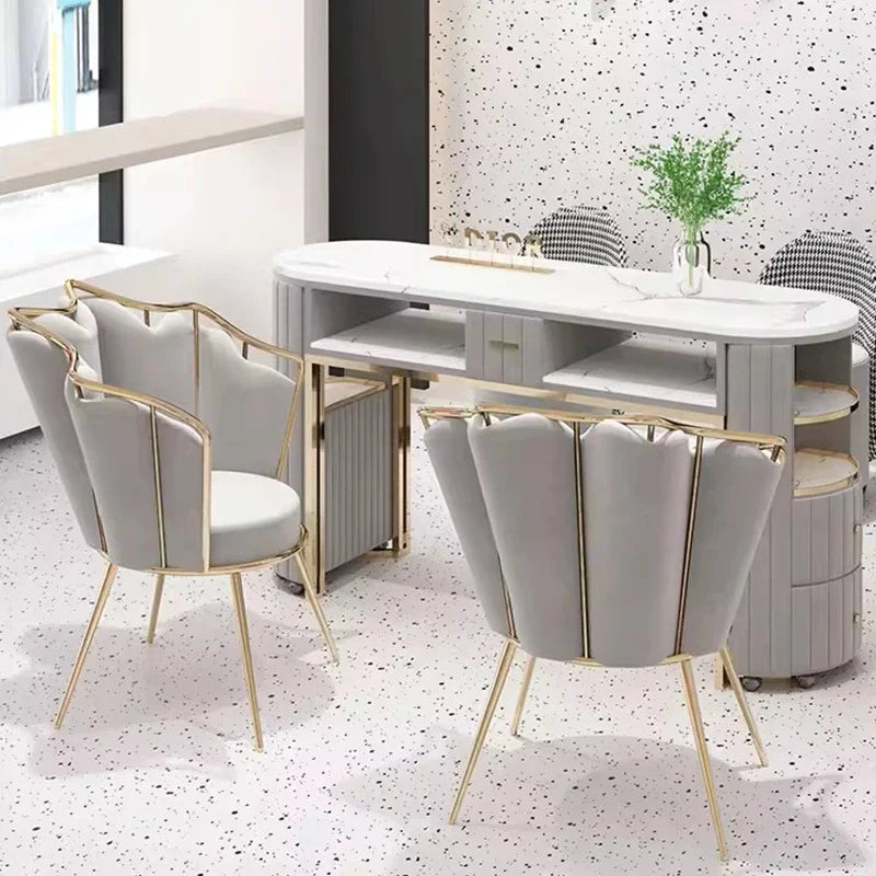 Nail Table for Nail Salon Manicure Tables Professional Hair Furniture Coffee Makeup Storage Organizer Tech Supplies Desk Beauty