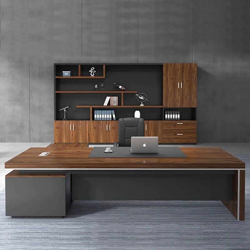 modern L-Shaped Executive Desk