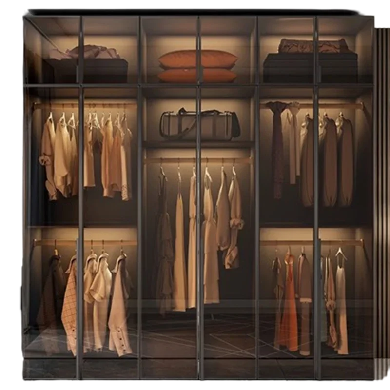 Black Modern Luxury Wardrobe – Stylish Storage for Children&