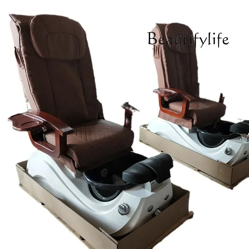 Beauty Salon Manicure Sofa – Electric Half-Reclining Foot Spa Chair, Manicure & Foot Bath Sofa Chair