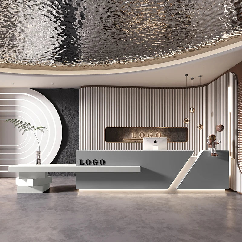 Front Desk Cash Reception Desk Restaurant Counter Store Cabinet Reception Desk Luxury Cashier Table Empfangstheke Bar Furniture