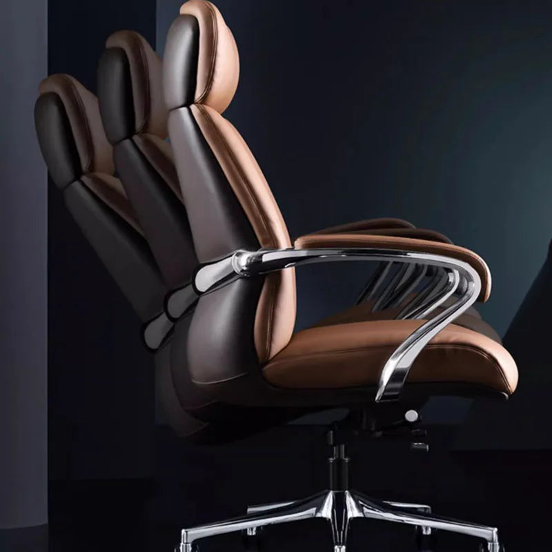 Upgrade Executive Support Office Chair Relax Leather Luxury High Back Chair Swivel Playseat Cadeiras De Escritorio Furniture