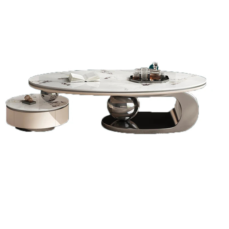 Light Luxury Rock Slab Coffee Table