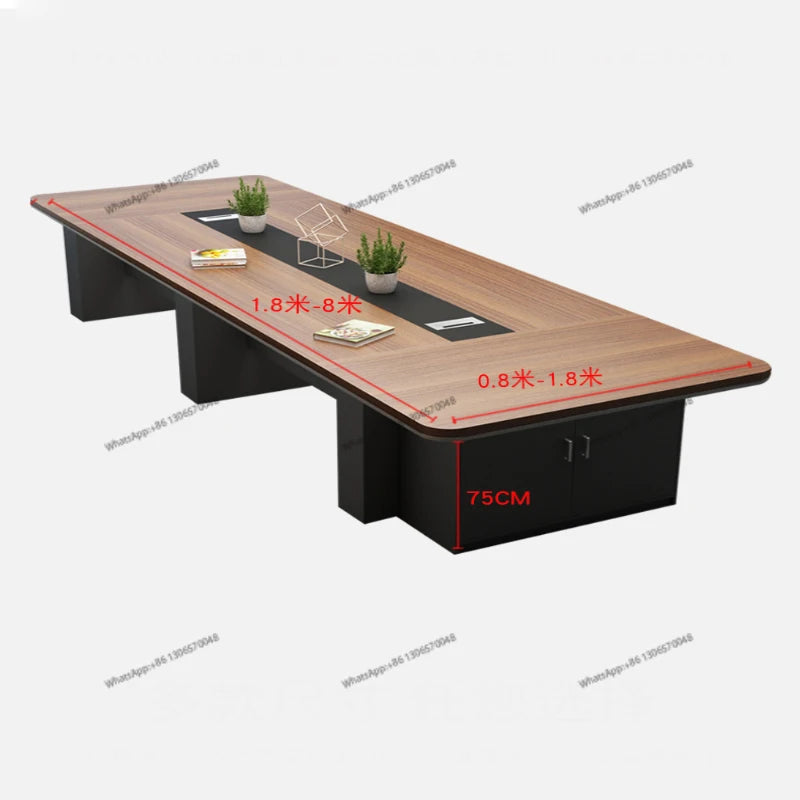 Modern large reception, negotiation table, conference room, desk and chair combination furniture for office use