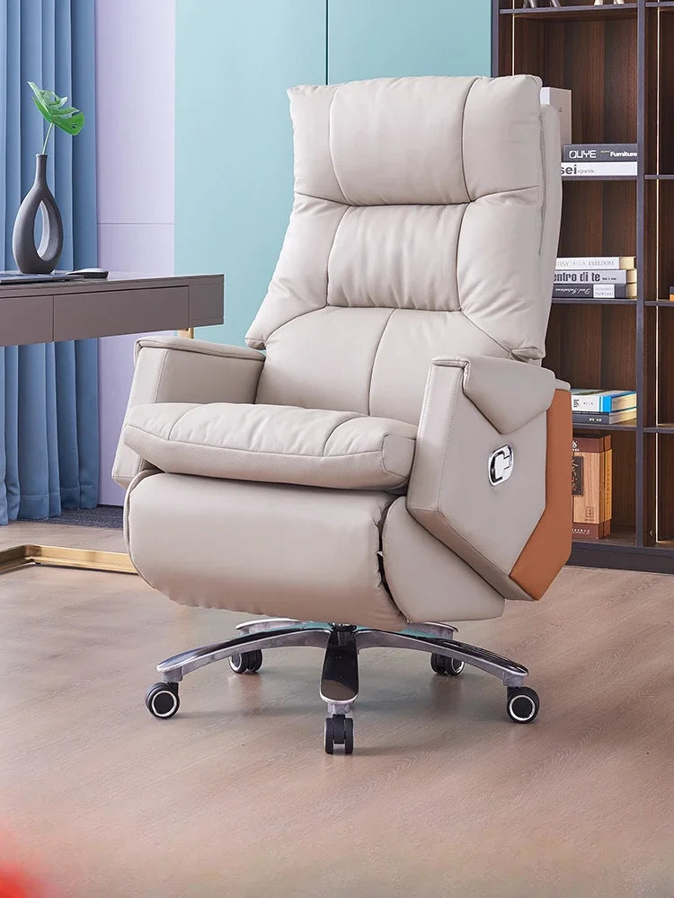 Luxurious Commerce Office Chair Leather Massage Nordic Executive Gaming Chair Home Work Silla De Escritorio Office Furniture
