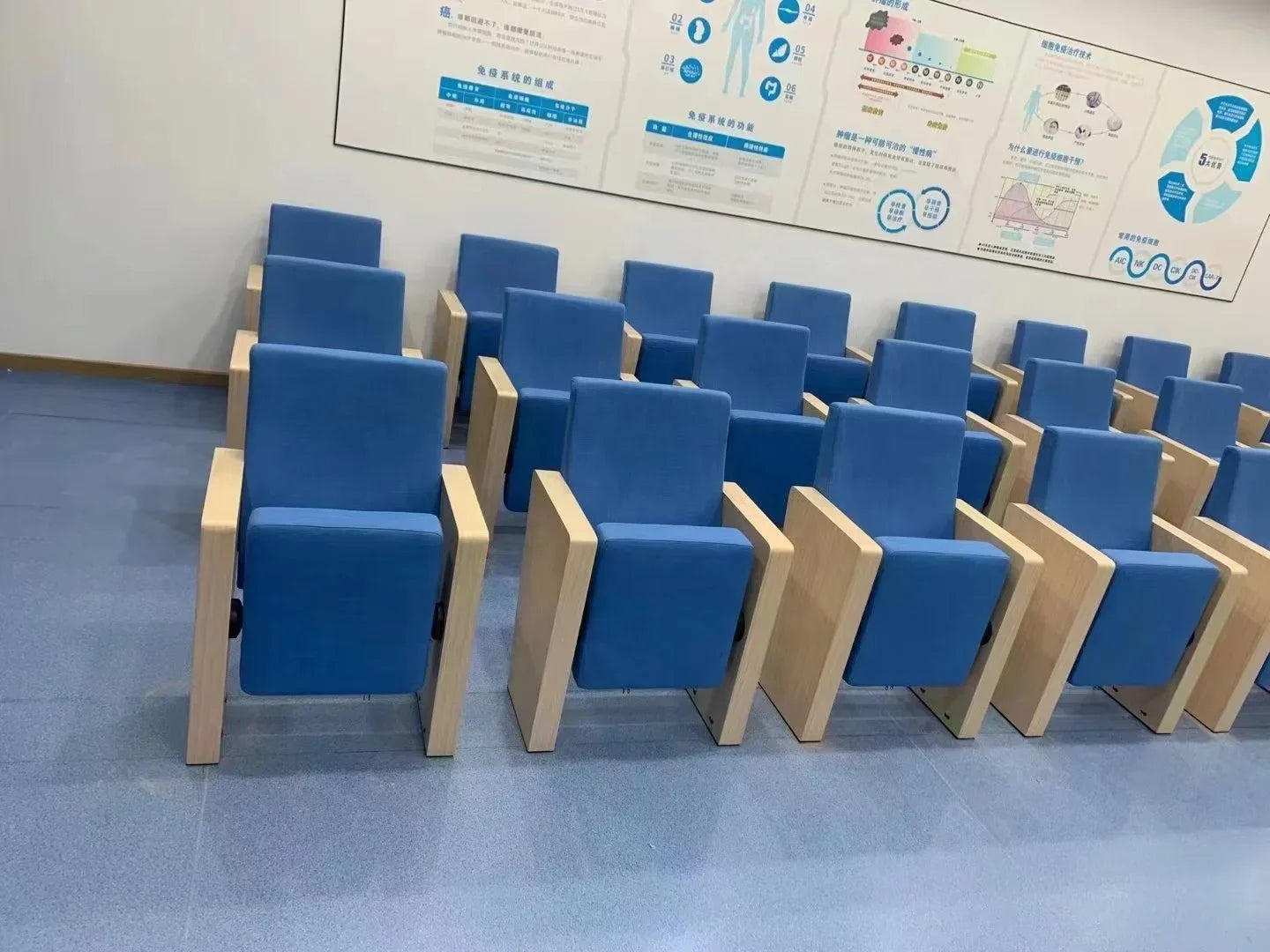 Standard Conference Chair – Armrests for Meeting & Lecture Halls