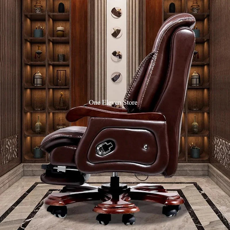 Writing Office Chair Recliner Leather Gaming Comfy Ergonomic Chairs Relaxing Individual Armchair Chaise De Bureaux Relax Pc