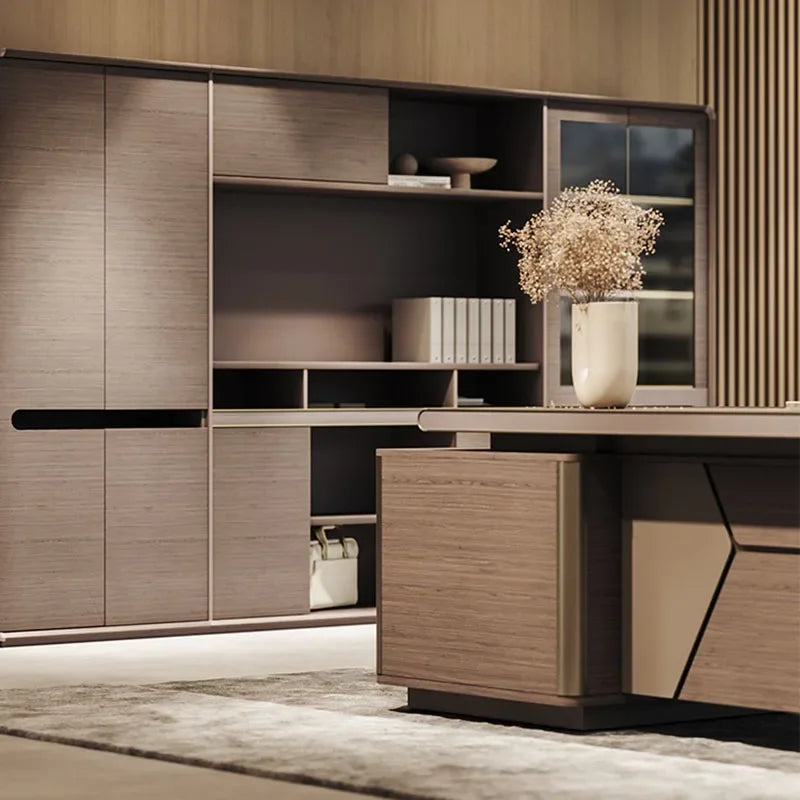 L-Shaped Executive Office Desk