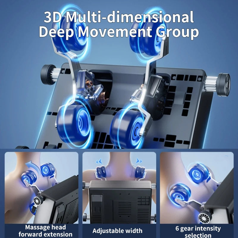 JKR Newest Massage Chair 3D Flexible Movement Extended SL Double Track Zero Gravity Full Body Airbag Wrapped Relaxation Sofa