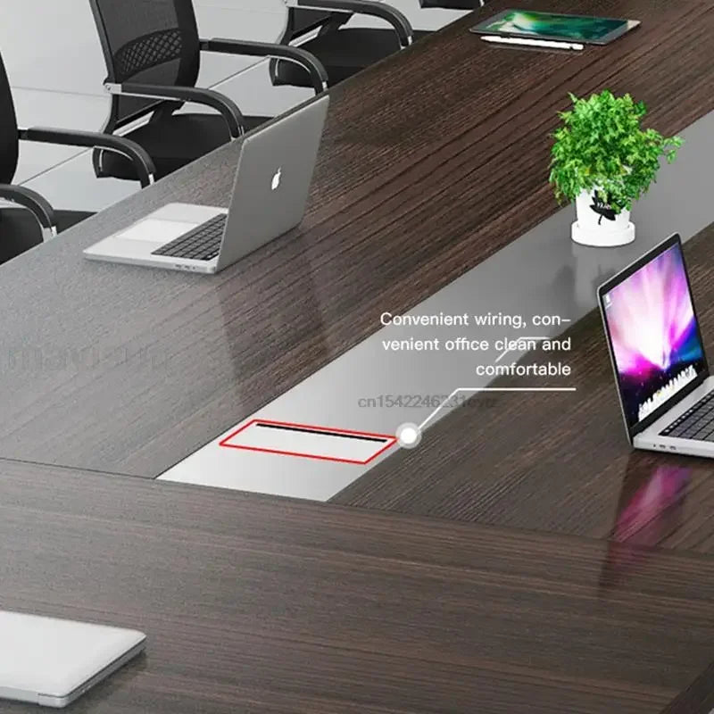 Modern Long Conference Table & Chair Set