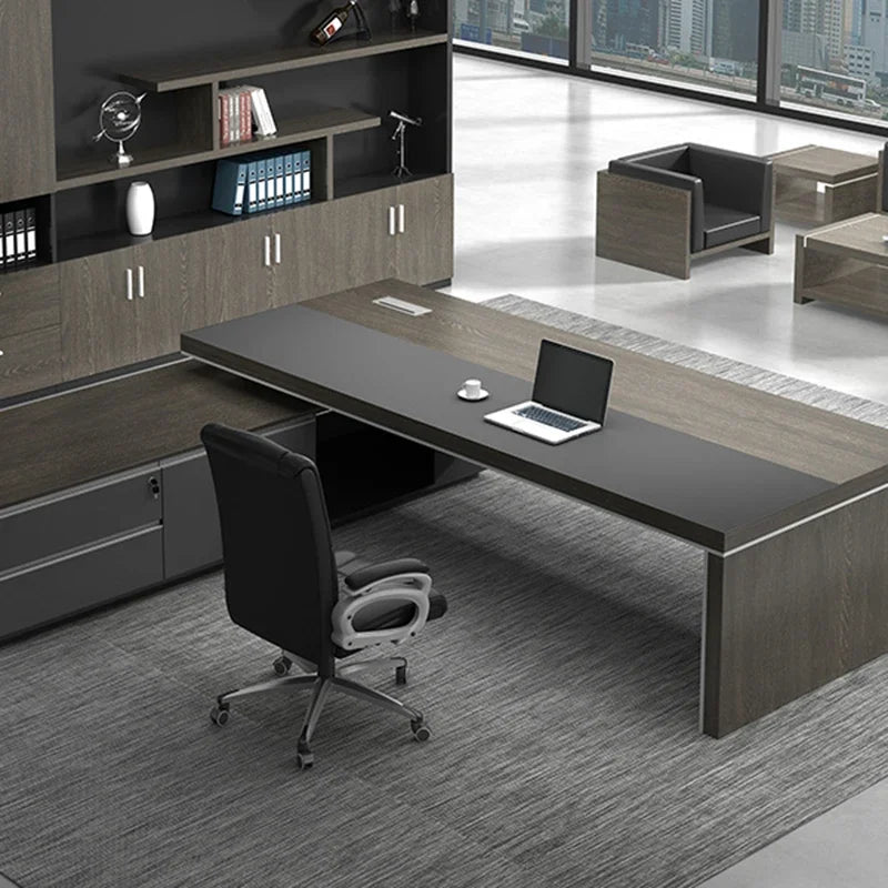 Simple Multifunctional L-Shaped Desk