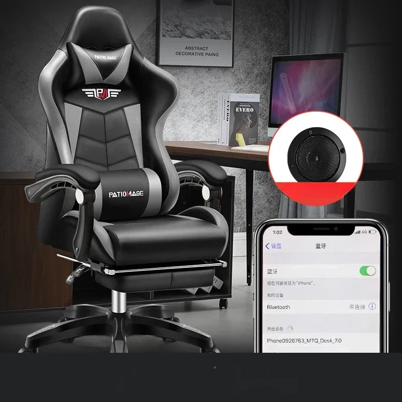 Comfortable swivel armchair for gaming and office use
