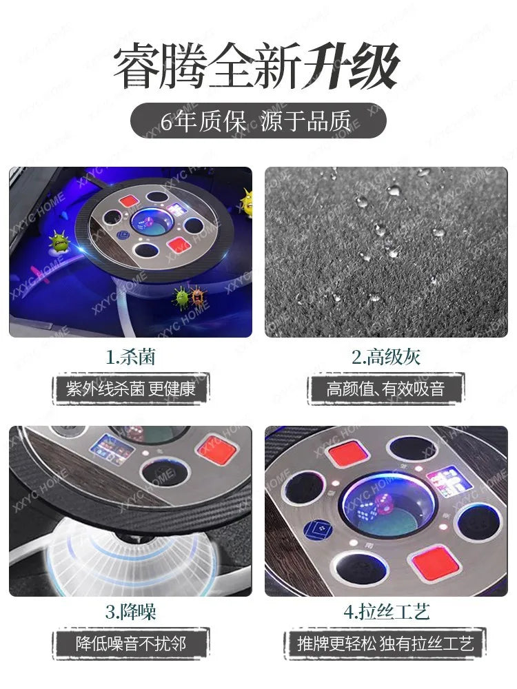 Villa European High-End Solid Wood Mahjong Machine Mahjong Table Automatic Dining Table