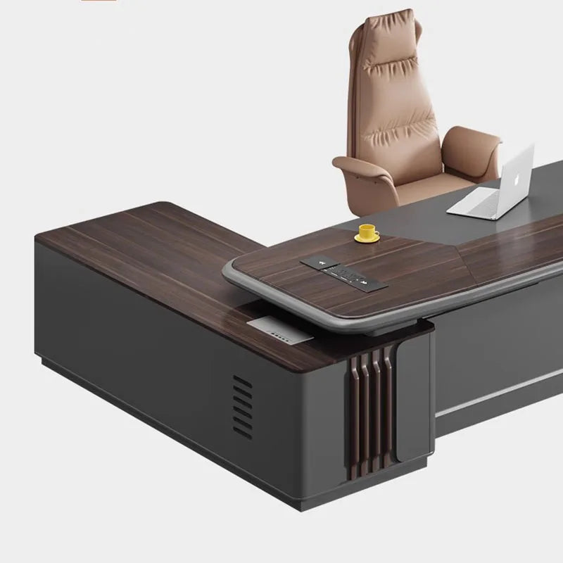 Adjustable Luxury Office Desk – Simple Storage, Ergonomic Executive Desk for Teens & Conference Rooms, Home Furniture