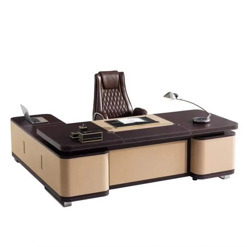 Yousheng Boss Office Desk Luxury CEO Desk Office Furniture for Bureau Directeur Desk Set Office