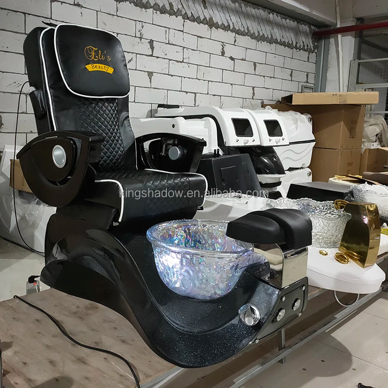Beauty Salon Furniture – Human Hand Massage Pedicure Chair, Electric Foot Spa Pedicure Chair for Sale