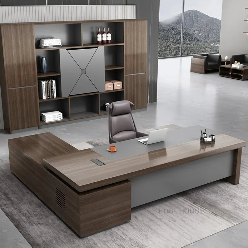 Luxury Multifunctional Office Writing Desk – Executive Table and Chair Set