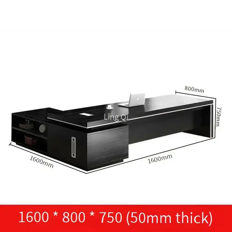 Light Luxury Minimalist L-Shaped Office Desk