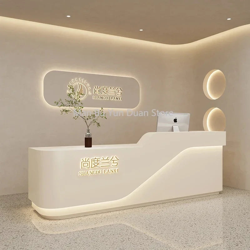 Elegant Reception Counter and Tables