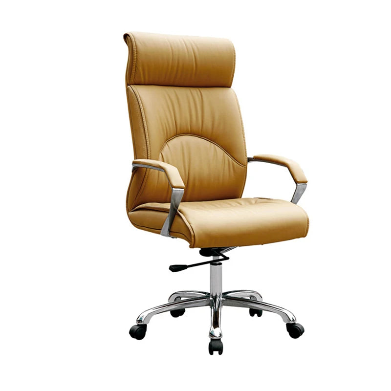 Modern Executive Lounge Chair: Leather Armchair for Office