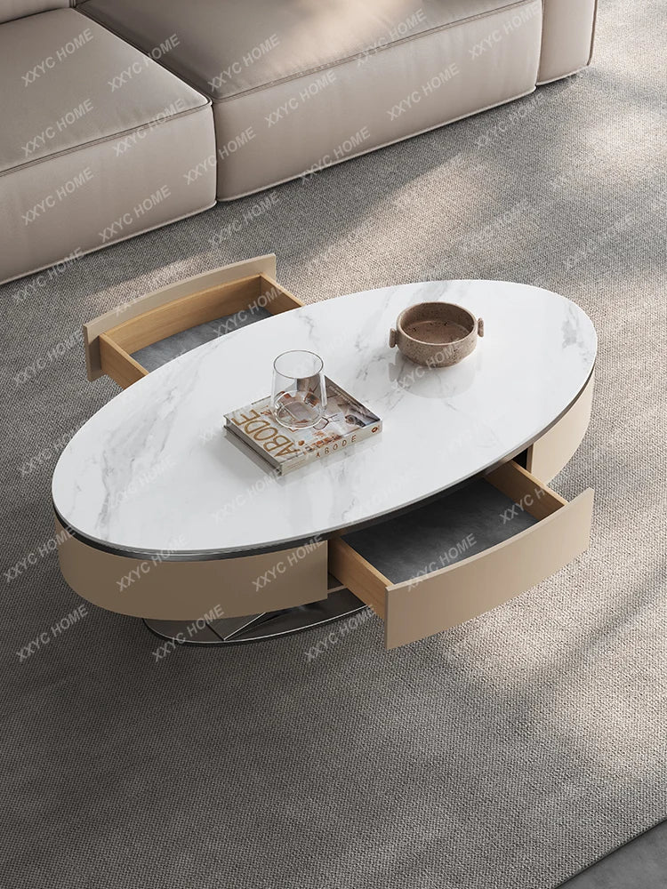 Modern Stone Plate Coffee Table