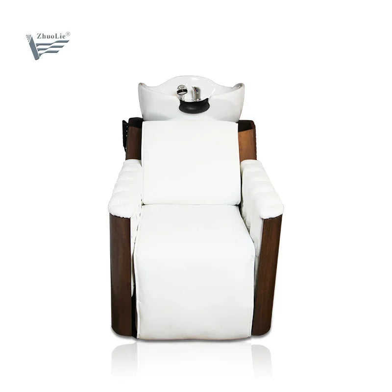 Hair Washing shampoo chair backwash unit; Salon furniture hair salon equipment With Shampoo bowel