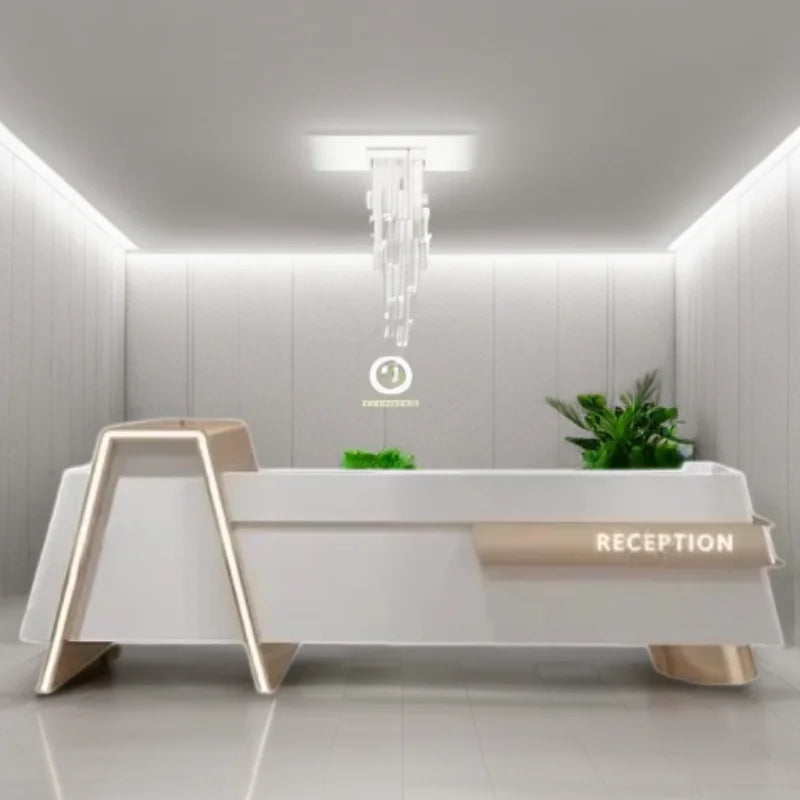 Luxury Reception Desks and Cashier Tables for Small Stores, Beauty Institutes, Salons, and Café