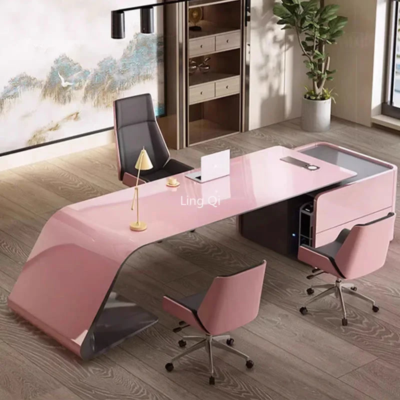 Modern L-shaped Desk for bosses and executives