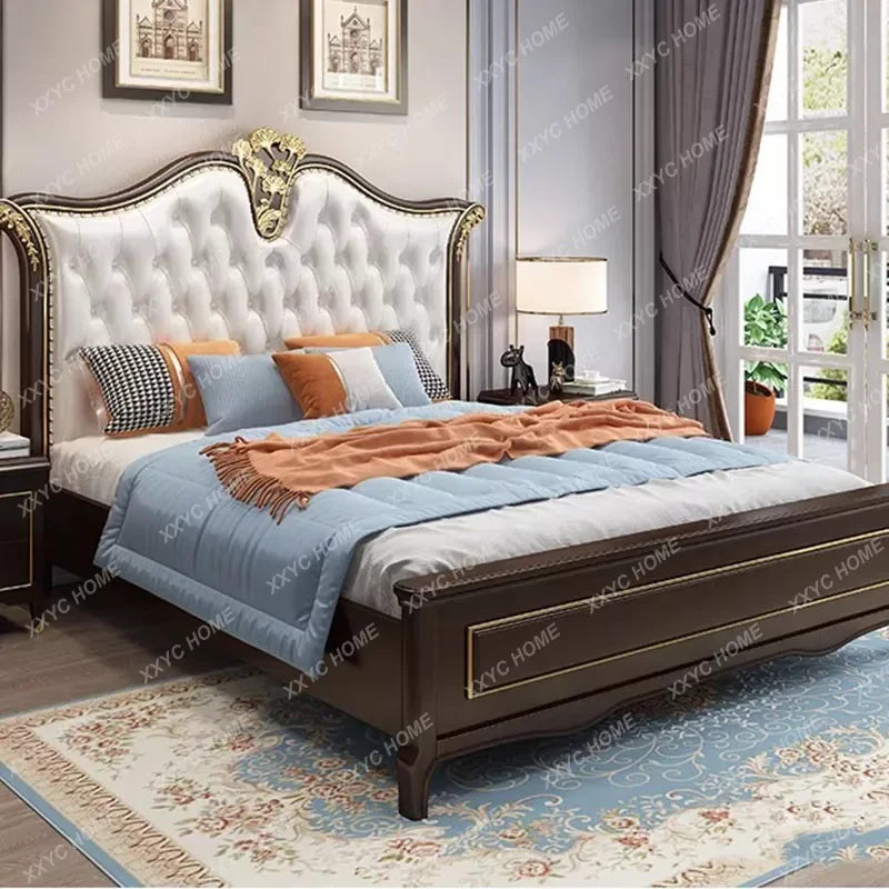 Modern Soft European Double Bed Designer Luxury Headboards Double Bed Modular King Human Meules De Chambre Nordic Furniture