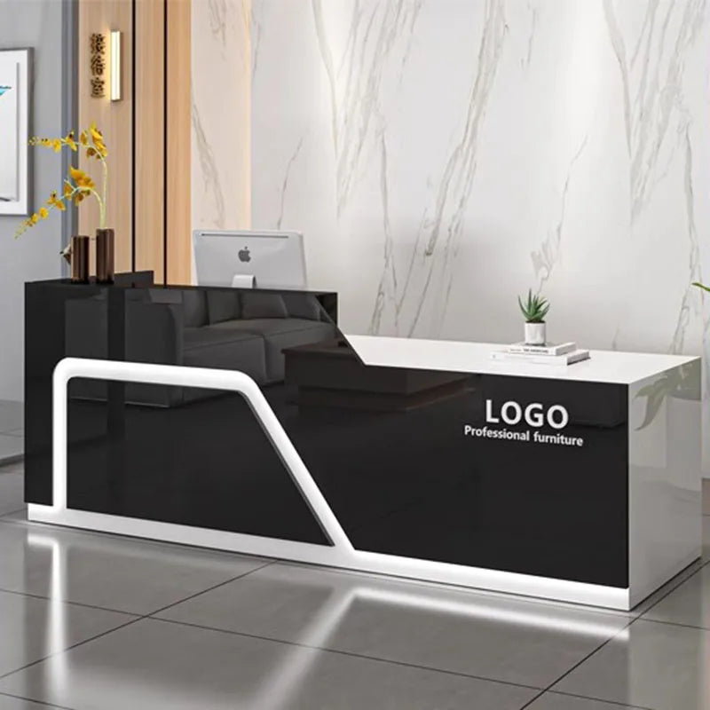 Restaurant Furniture Hairdressing Reception Administrator Stand Bar Luxurious Office Desk Help Luxury Bureau Advanced Modern WJX