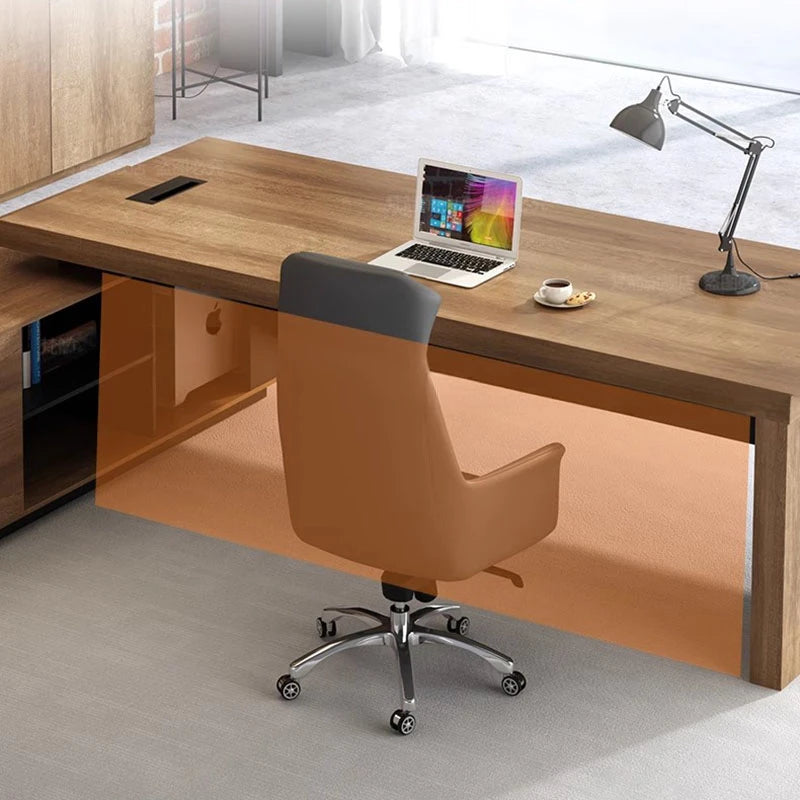 Boss L-Shaped Desk – Gaming Room & Office Furniture, Computer Table for Study, Modern Writing Escritorio, Executive Office Desk