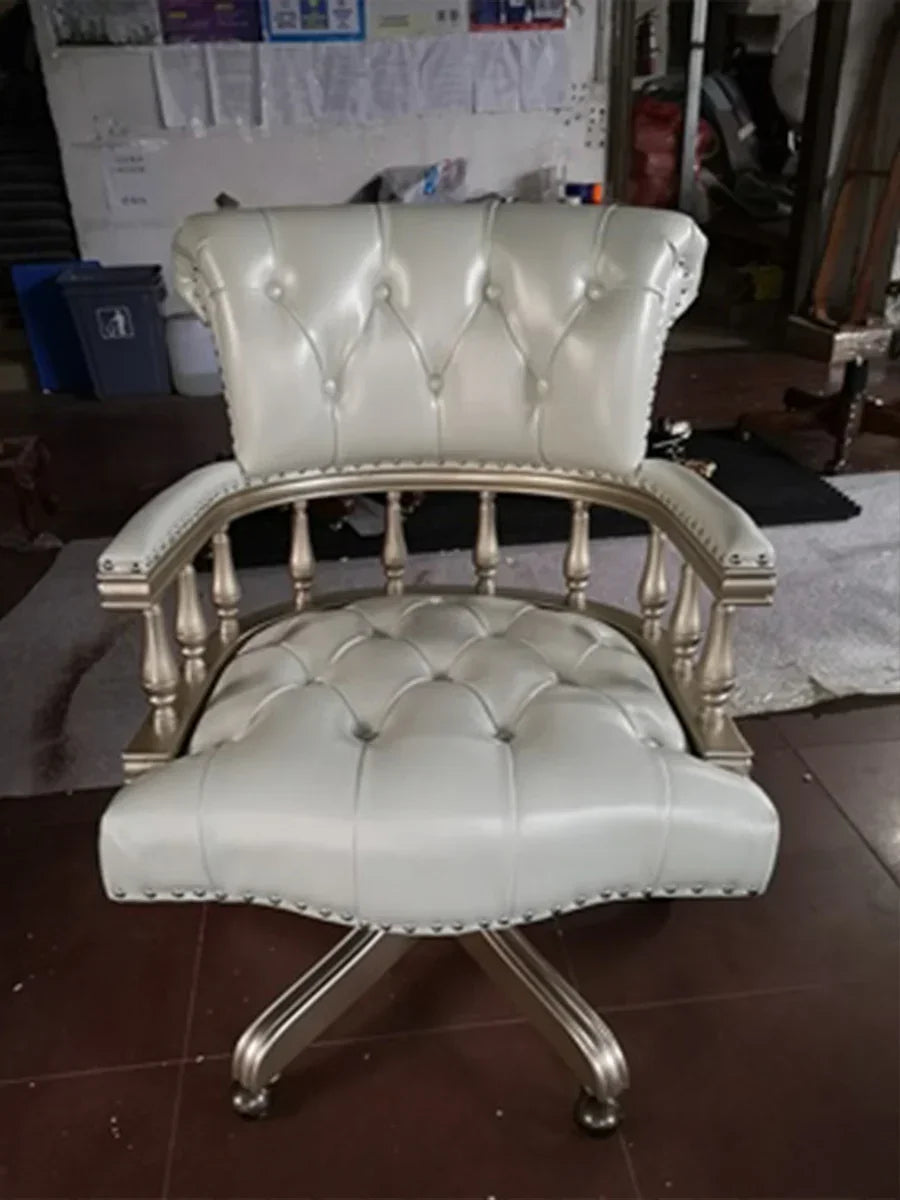 European Leather Executive Swivel Chair