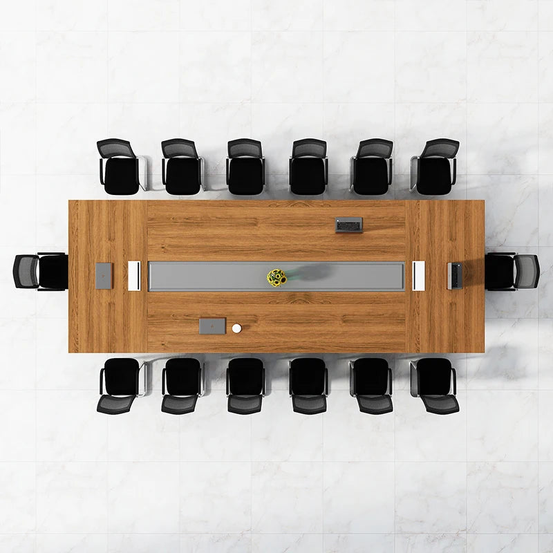 Wooden Conference Table And Chairs Modern Desk Table Office Furniture Modern Large marble conference table