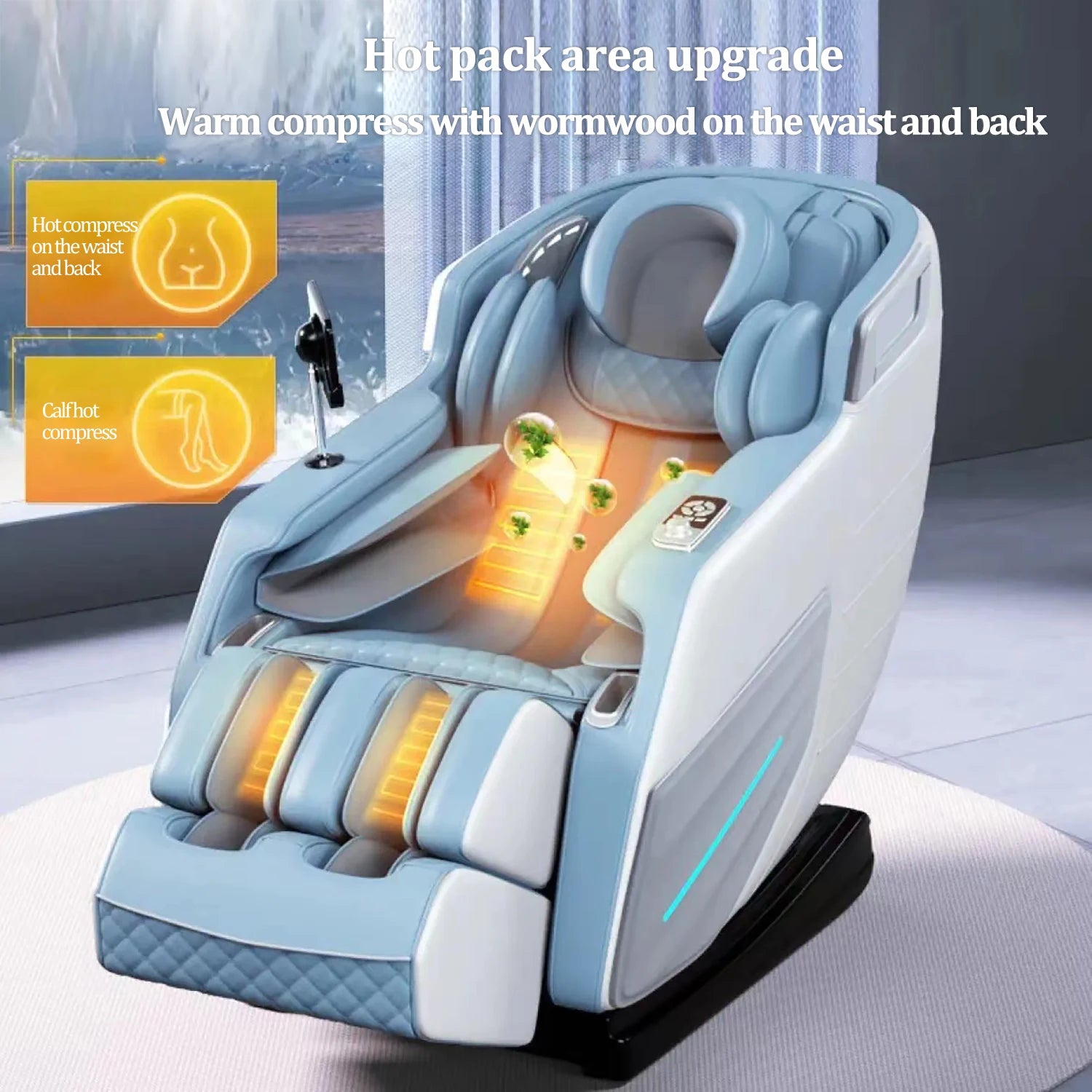UKLife 4D SL-Track Full Body Airbag Zero Gravity Electric Massager Chair – Luxury Office Massage Sofa