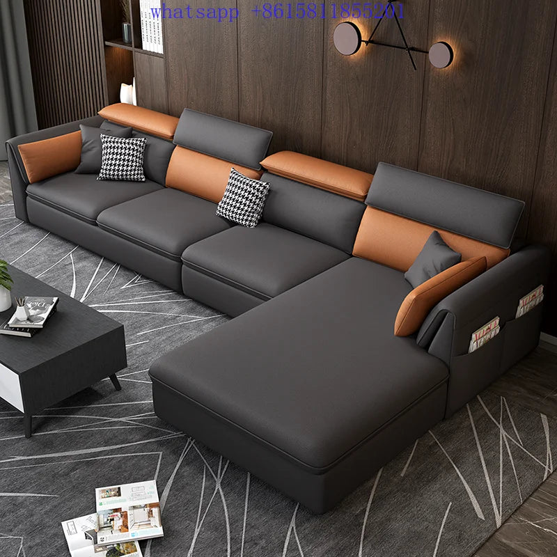 European modern luxury living room modular sofa Puffs comfortable modern Palassa home furniture muebles para el hogar اريكة