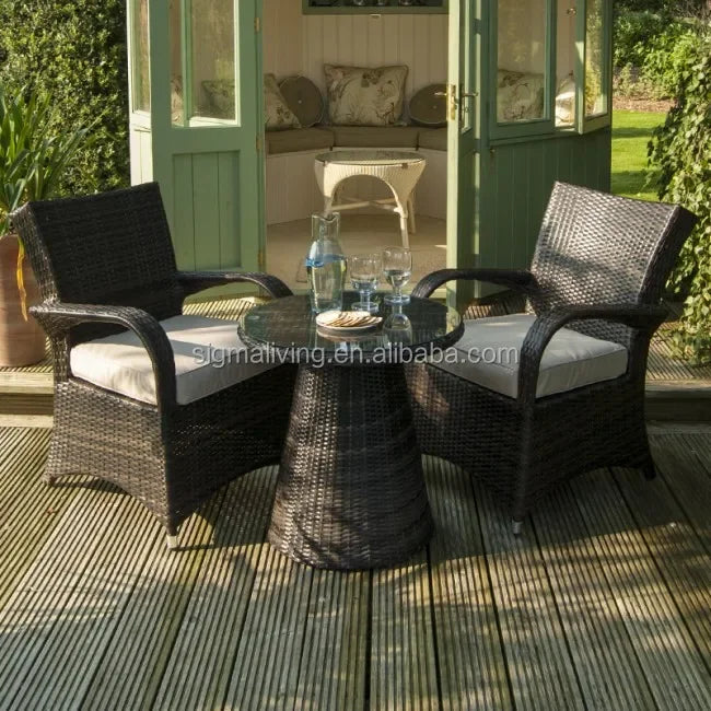 Hot sale outdoor furniture rattan garden patio coffee table and chair set