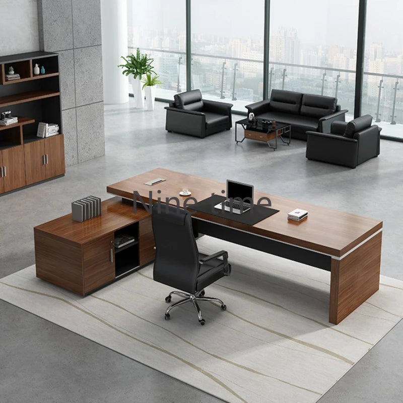 L-Shaped Executive Desk