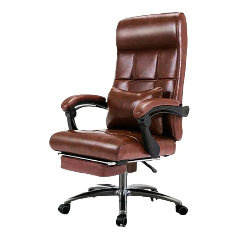 Luxury Gaming Office Chair with Footrest and Wheels